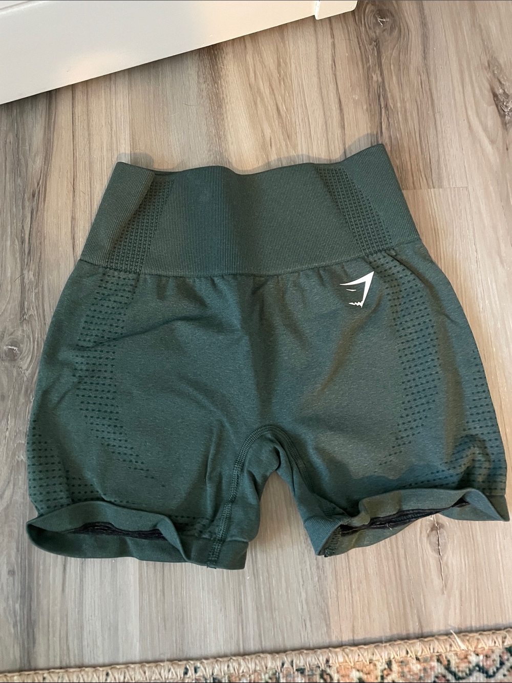 Gymshark Forest Green Vital High-Waist Shorts